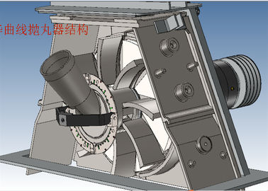 Durable Shot Blasting Machine Parts Abrasive Impeller With Straight Blade / Curved Blade Type