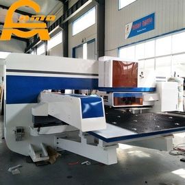 Open Type Cnc Hydraulic Turret Punch Press , Hydraulic Press Punching Machine