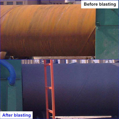 Steel Pipe Small Shot Blast Equipment Rust Removing Machine